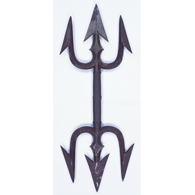 鉄製 手彫鋳鏨刻法器 杵掛件 手把件 宗教 器具 装飾品 工芸品 美術品 置物 鉄製 手彫鋳鏨刻法器 杵掛件 手把件 宗教 器具 装飾